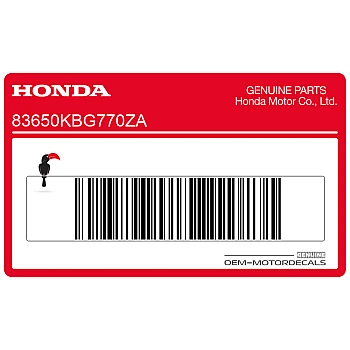 Naklejka na osłonę ramy, prawa strona