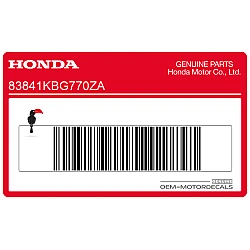 Naklejka na tylną owiewkę / zadupek, lewa strona