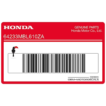 Naklejka na osłonę boczną, lewa strona