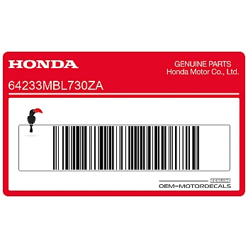 Zijpaneel sticker, linkerkant