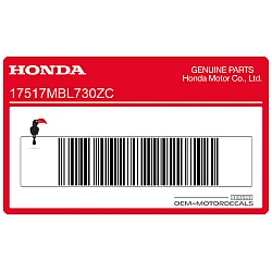 Pegatina tanque, lado izquierdo