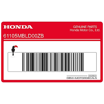 Voorspatbord sticker