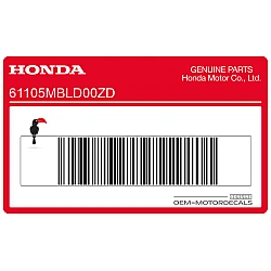Front fender decal