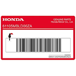 Voorspatbord sticker