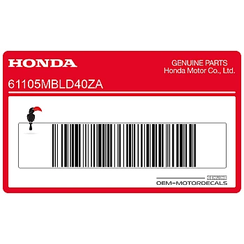 Voorspatbord sticker