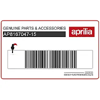 APRILIA Ensemble d'autocollants de réservoir AP8167047-15