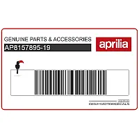 APRILIA Autocollant carénage arrière queue AP8157895-19