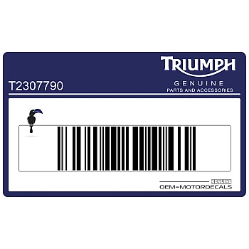 Naklejka na tylną owiewkę / zadupek, lewa strona