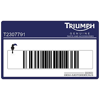 Naklejka na tylną owiewkę / zadupek, prawa strona