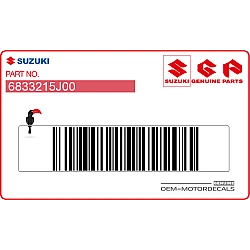 Rear fender tire info label