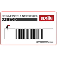 APRILIA Juego de pegatinas para guardabarros delantero AP8187000