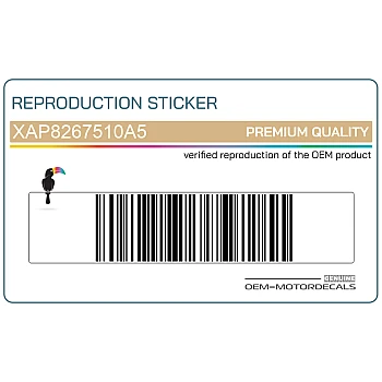 Belly pan decal, right side