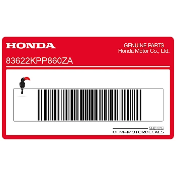 Naklejka logo HONDA na osłonę boczną