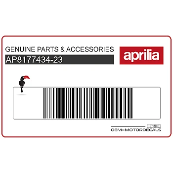 Autocollant carénage arrière queue, côté droit