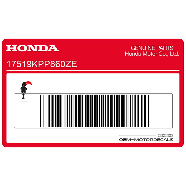 Genuine Honda CBR125R Left Fairing Honda Wing Logo Emblem Left Side OEM Factory Part 17519KPP860ZE