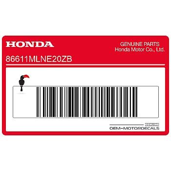 Front fender decal, right side
