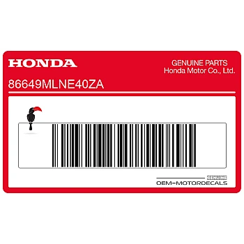Side cowling decal