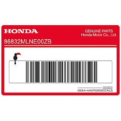 Kontpaneel sticker, linkerkant