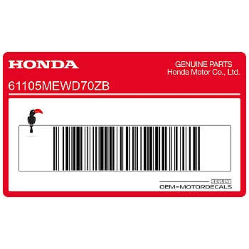 Front fender decal