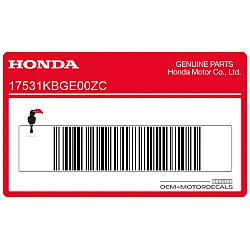 Adesivo serbatoio, lato destro