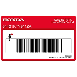 Naklejka na dolną owiewkę, pług, lewa strona