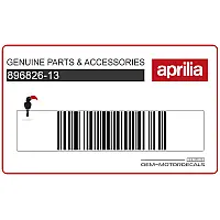 APRILIA Heckverkleidung Aufkleber, Rechte Seite 896826-13