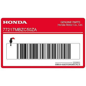 Kontpaneel sticker