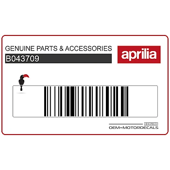 Naklejka na tylną owiewkę / zadupek, lewa strona