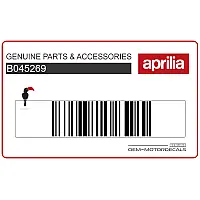 APRILIA Pegatina para carenado frontal B045269
