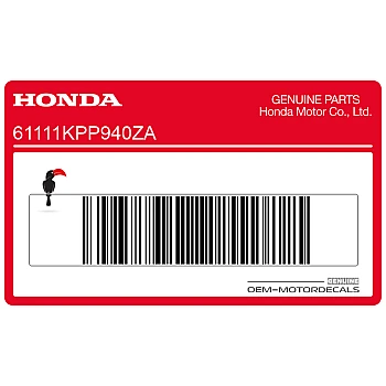 Voorspatbord sticker