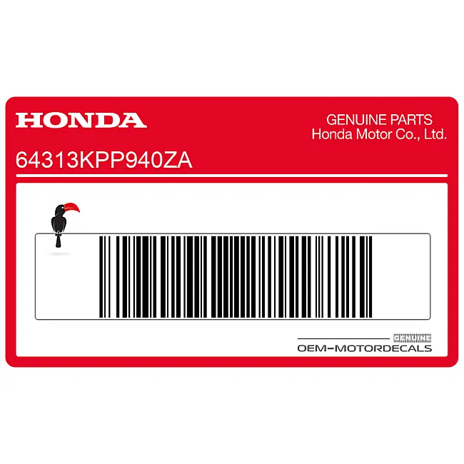 Genuine Honda CBR125R Right Middle Cowl Repsol Stripe Graphic OEM 64313KPP940ZA Factory Decal