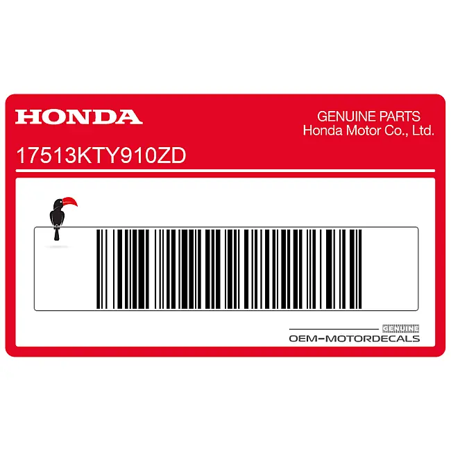Honda CBR125R Fuel Tank Stripe Left Side OEM 17513KTY910ZD