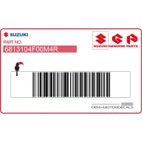 SUZUKI Autocollant carénage arrière queue 68131-04F00-M4R