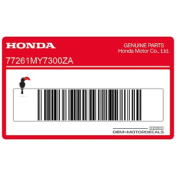 Naklejka na tylną owiewkę / zadupek