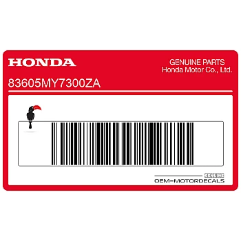 Naklejka na tylną owiewkę / zadupek, prawa strona