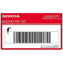 Naklejka na dolną owiewkę, pług, prawa strona