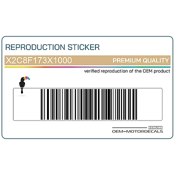 Naklejka na tylną owiewkę / zadupek, lewa strona