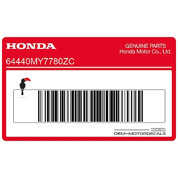 Naklejka na osłonę boczną, prawa strona