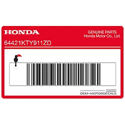 Naklejka na dolną owiewkę, pług, lewa strona