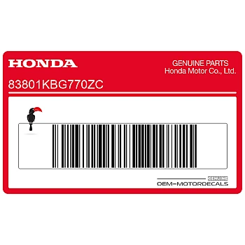 Naklejka na tylną owiewkę / zadupek