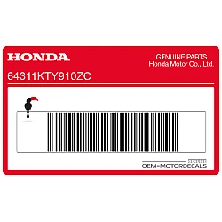 Side cowling decal, right side