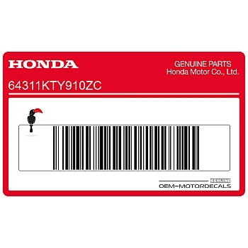 Zijpaneel sticker, rechterkant