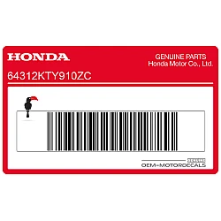 Side cowling decal, right side