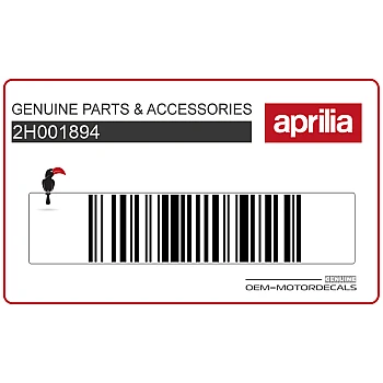 Adesivo carena anteriore superiore, lato sinistro