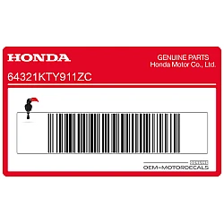 Belly pan decal, right side