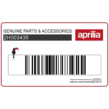 Adesivo pannello laterale, lato sinistro