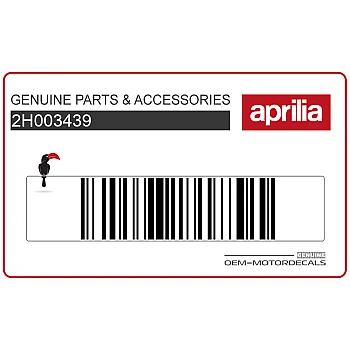 Adesivo pannello laterale, lato sinistro