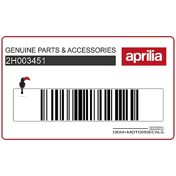 Adesivo posteriore coda carena, lato sinistro