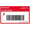 Kontpaneel sticker, linkerkant