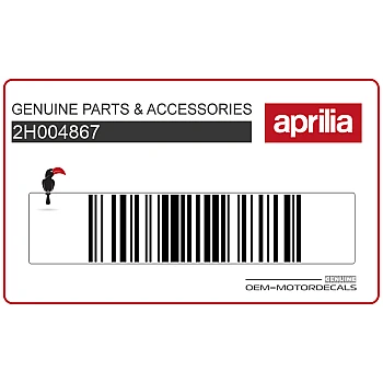 Kanzel / Oberteil Verkleidung Aufkleber, Linke Seite